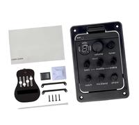 Acoustic Guitar Pickup Kits Plastic Electronic Component Materials 4 Band Acoustic Guitar Preamps Piezo Pickup Tuner Acoustic Guitar Preamp