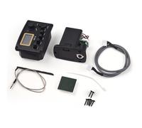 Acoustic Guitar Pickup Professional Wooden Guitar Pickup with Equalizer Volume Bass Middle Treble Pres MICPI Built in Microphone Function for Live Performances and Studio Practice