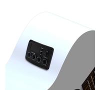 Acoustic Guitar Pickup with 12 Equal Rate Tuner Sound Output Easy Installation for Folk Classical Guitars Plastic Material 6.35 Audio Head Output Volume Control