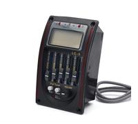 Acoustic Guitar Pickup with 5 Band Preamp and Tuner High Sensitivity Pickup ABS Texture Suitable for Various Music Needs Equalizers Tuner