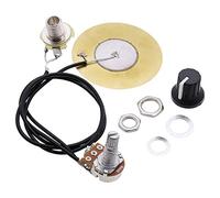 Acoustic Guitar Pickup With 6.35mm Output Guitar Piezo Pickup Preamp Amplifier Tuner Replacement Prewired Amplifier