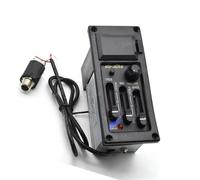 Acoustic Guitar Pickups 3 Band Right Handed Equalizer Preamplifier EQ 505R with 6.5MM Pickup Black Guitar Accessories