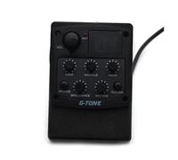 Acoustic Guitar Pickups G-Tone Series Acoustic Guitar Preamp 3-Band EQ Equalizer LED Tuner Black(3)