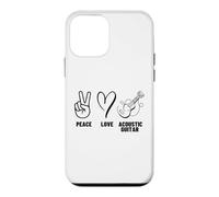 Acoustic Guitar Player Men Women Peace Love Acoustic Guitar Case for iPhone 12 mini