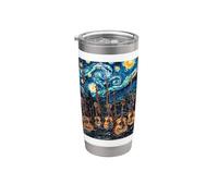 Acoustic Guitar Players Starry-Night Stainless Steel Insulated Tumbler