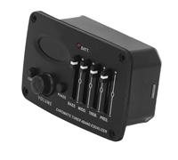 Acoustic Guitar Preamp, Piezo Pickup Tuner, Stable Acoustic Guitar 4 Band Equalizer, Professional Strong Sound with Volume Control for Performance