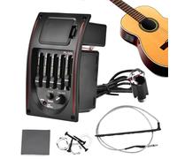 Acoustic Guitar Preamp - Portable 5 Band Pickup and Precise Volume Control, Tuning for Acoustic Guitar, for Adults, Professionals, Enthusiasts, Beginners and