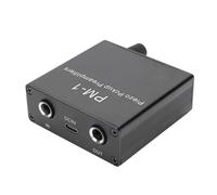 Acoustic Guitar Preamp, Rechargeable Piezo Pickup Preamplifier, Gain Function, High Impedance Circuit, Aluminum Alloy Stereo Receiver Amplifier for Guitar, Cello Violin, Ukulele