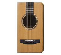 Acoustic Guitar PU Leather Flip Case Cover For Motorola One Macro, Moto G8 Play