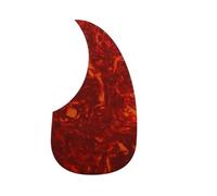 Acoustic Guitar Scratch Plate 1 PC Professional Folk Acoustic Guitar Pickguard Soft Scratch Plate Self-adhesive Water Drop Shape Pick Guard(Red B)