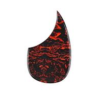 Acoustic Guitar Scratch Plate 1PC Profession Acoustic Guitar Pick Guard Guitar Scratch Plate Pickguard(Red A)
