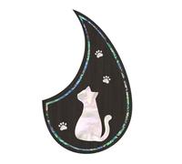 Acoustic Guitar Scratch Plate Acoustic Guitar Guard Drop-shaped Guard 38-41 Inch Folk Decorative Strumming Stickers(D)