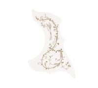 Acoustic Guitar Scratch Plate Folk Guitar Pickguard Ukulele Pickguard Flower And Bird Type Sound Hole Sticker(L3)