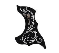 Acoustic Guitar Scratch Plate Folk Guitar Pickguard Ukulele Pickguard Sound Hole Sticker(L4)