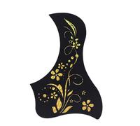 Acoustic Guitar Scratch Plate Guitar Pickguard Stickers 40/41 Inch Wooden Guitar Pickguard Stickers Guitar Strum Baffle Pickguard(Gold A)