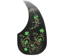 Acoustic Guitar Scratch Plate Phoenix Flower Bird Pattern Acoustic Guitar Pickguard Pick Guard Sticke Guitar Parts & Accessories(Green)