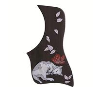 Acoustic Guitar Scratchplate Easy To Install Guitar Accessories Folk Classical Guitar Rosewood Pickguard Acoustic Guitar Pickguard
