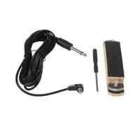 Acoustic Guitar Soundhole Pickup Wooden Design with Tone Adjustment - Passive Magnet Sensor for Banjo Mandolin Ukulele 11x2.35cm