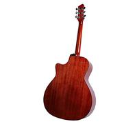Acoustic Guitar, Spruce and Mahogany Mirror, 41 Inch Folk Guitar, Smooth Tone, Fine Texture with Cleaning Cloth for Adults to Play (Brown)