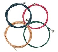 acoustic guitar string 1 Set of 4 Guitar Strings with Ball End Metal Replacement for Acoustic Folk Electric Bass guitar strings,classical guitar strings(彩色)