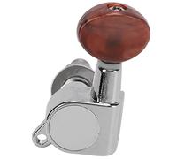 acoustic guitar string pegs 6PCS Fully Enclosed Guitar Tuning Pegs Acoustic Guitar Metal Tuner Knobs 3 Left 3 Right guitar tuning pegs
