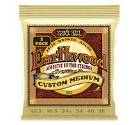 Ernie Ball Earthwood Custom Medium 80/20 Bronze Acoustic Guitar Strings 3-Pack - 12.5-56 Gauge
