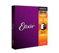 Acoustic Guitar Strings 12-53 Elixir Phosphor Bronze Nanoweb 100% Genuine