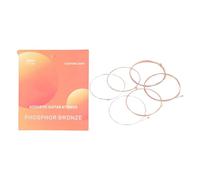 Acoustic Guitar Strings, Warm Rich Tone, Phosphor Bronze 6 Pcs .011-.052 Gauge, American Hex High Carbon Steel Core for Various Guitar Models and Styles