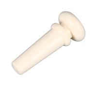 Acoustic Guitar Tailnail Peg, Plastic Guitar End Pin Button Replacement Button for Strap Fixing (White)