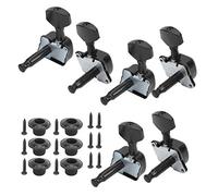 Acoustic Guitar Tuning Pegs, High Performance Guitar Tuning Keys, Glossy Stable And Durable Metal Structure for Instrument Lovers Guitar(black)