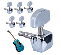 Acoustic Guitar Tuning Pegs,Semi-Closed 3 Left & Right - Tuning Pegs Replacement Guitar Parts,for Home Studio Daily Travel Electric Classical Musician Music Lovers