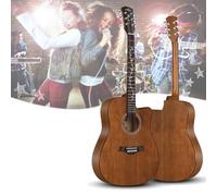 Acoustic Guitar with Bag and Tutorial for Adult Beginners, Steel-String Folk Instrument for Easy Learning and Practice