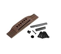 Acoustic Guitar Wood Rose Bridge Saddles Nut Slotted With 6 Pins Slotted Saddles Nut Pins Set Rosewood Parts Setup Tools