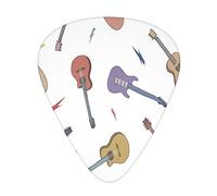 Acoustic Guitars Country Music Songs Thin Medium And Heavy Gauge Guitar Picks For Bass Electric Acoustic Guitars (12 Count)
