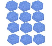 Acoustic Isolation Foam Set, Sound Absorption Panel Polyester Fibre 12Pcs for Home(blue)