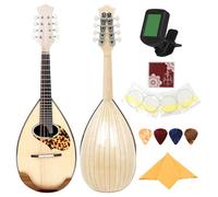 Acoustic Mandolin Musical Instrument 8 String Mandolin F Styles Instrument For Beginners Adults Teens Maple Wood Body Adjustable String For Benginners