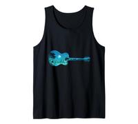 Acoustic Music Guitar City Sky Moon Night Forest Nature Tree Tank Top