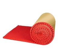 Acoustic Panels 1Pack Self-adhesive Acoustic Foam Sound Insulation Panels High Density for Studio KTV Office 50x200x2cm/50x200x3.5cm Large Size(Red,3.5cm)