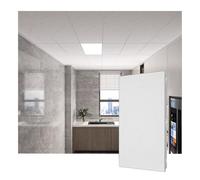 Acoustic Panels for Home Studio & Office Decor Aluminum Ceiling Tiles Gray Soundproofing Sheets for Gaming Room 25pcs 30x60cm Smooth Finish