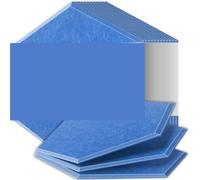 Acoustic Panels Sound Proof Panels High Density Flame Resistant Absorb Noise Eliminate Echoes(20 Sky Blue,18 Pcs,1.2cm Medium Density)