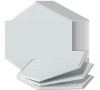 Acoustic Panels Sound Proof Panels High Density Flame Resistant Absorb Noise Eliminate Echoes(33 Snow White,6 Pcs,1.2cm Medium Density)