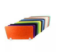 Acoustic Partition Panel for Office - 40 x 90 cm Soundproof Divider - Noise Reduction - Focus & Productivity Boost - Black Office