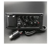 Acoustic Pickup 4 Band Acoustic Guitar Preamp Amplifier Left Piezo Pickup 6.5MM Output Acoustic Guitar Acceseories Pickup (Color : EQ-7545R)