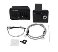 Acoustic Pickup 4-Band Acoustic Guitar Preamp Piezo Pickup LCD Screen Black Pickup