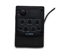 Acoustic pickup G-Tone GT-3 4-Band Acoustic Guitar EQ Preamp System Piezo Pickup Equalizer Chromatic Tuner Phase Effect Guitar Accessory