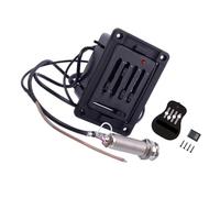 Acoustic Preamp with 5-Band, Phase Switches and Tuner | Battery Efficient Guitar Pickup Systems with 90 Hour Operations, Integrated Tuner and Easy Installation