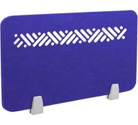 Acoustic Privacy Partition, Felt Desk Divider for Office, School, Library, Soundproofing Solution for Focus & Productivity (Dark Blue 120x30cm)