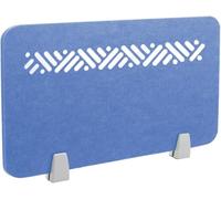 Acoustic Privacy Partition, Felt Desk Divider for Office, School, Library, Soundproofing Solution for Focus & Productivity (Light Blue 120x30cm)