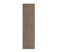 Monstershop Acoustic Slat Wall Panel - Light Walnut in Brown Monstershop Brown