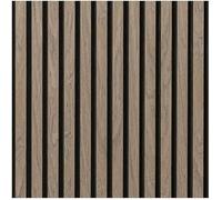 Acoustic Slatted Wall Panel Decorative Slat 3D Timber Oak Natural - 2400mm x 600mm (3X Panel Light Walnut 2400x600mm)